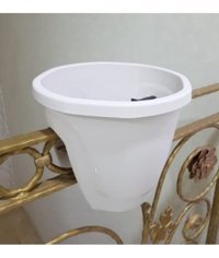 Asenya Plastik 3 Adet 7.5 lt Saksı Krem