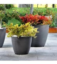 Greenmall Urban Ring Polietilen Saksı Beyaz
