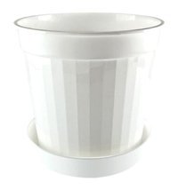 Hiper Tabaklı 5.5 lt Saksı Beyaz