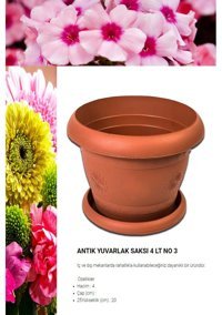 Montesev Antik 4 lt Saksı