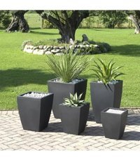Greenmall Quadro Polietilen Saksı Kapuçino