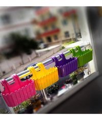 Poliwork Akasya Balkon Saksısı Beyaz