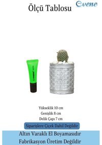 Evene Dekoratif Model Y Saksı Gümüş Eskitme