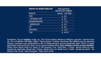 Barilla Mantı Makarna 5x500 gr