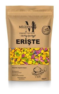 Milidiya Yöresel Ürünler Karışık Sebzeli Çorbalık Erişte 500 gr