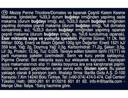 Barilla Tricolore Üç Renkli Penne Kalem Makarna 500 gr
