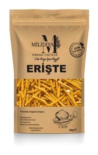 Milidiya Yöresel Ürünler Havuçlu Erişte 500 gr
