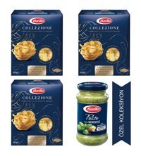 Barilla Tagliatelle Makarna 3x450 gr + Pesto Genovese Sos 190 gr