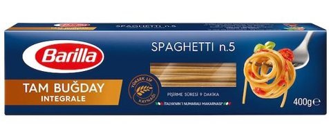 Barilla İntegrale Tam Buğday Unlu Spaghetti Makarna 400 gr
