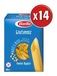 Barilla Glutensiz Penne Rigate Makarna 14x400 gr
