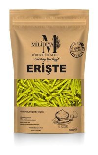 Milidiya Yöresel Ürünler Zerdeçallı Erişte 500 gr