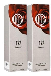 Qlife No:172 EDC Meyveli Kadın Parfüm 2x50 ml