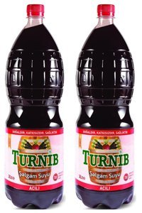 Turnib Organik Şekersiz Acılı Şalgam 2x2 lt