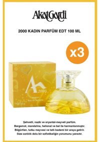 Akat 2000 EDT Meyveli Kadın Parfüm 3x100 ml