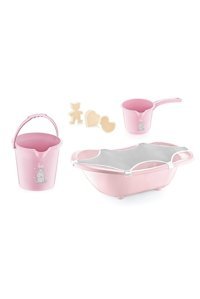 Babyjem Fileli Pembe Desenli Bebek Küveti Seti