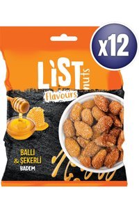 List Flavours Tane Çiğ Badem İçi 12x100 gr