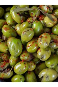 Hatay Karaca Yöresel Salamura Kırma Yeşil Zeytin 1 kg