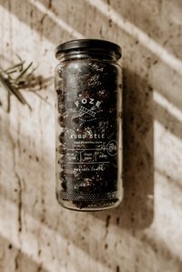 Foze Kuru Sele Az Tuzlu Siyah Zeytin Kavanoz 300 gr
