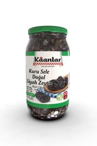 Kaanlar Kuru Sele Siyah Zeytin Kavanoz 600 gr