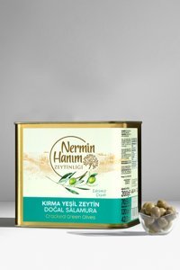 Nermin Hanım Salamura Kırma Yeşil Zeytin Teneke 1.2 kg