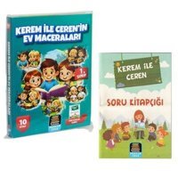 1. Sınıf Kerem İle Ceren Ev Maceraları Okuma Seti - 10 Kitap Takım - Değendirme Kitapçığı İlaveli Yasemin Şengül Mercan Okul