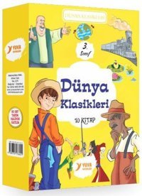 3. Sınıf Dünya Klasikleri Seti - 10 Kitap Takım Kolektif Yuva
