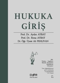 Hukuka Giriş Ali Pehlivan Der Yayınları