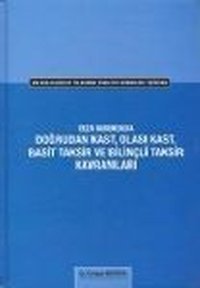 Doğrudan Kast Olası Kast Basit Taksir ve Bilinçli Taksir Kavramları Cengiz Apaydın Öğretmen Yayınları