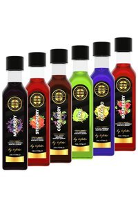 By Tüfekçi Lime Frambuaz Çilek Karadut Blue Curacao Cool Berry Aromalı Kahve Şurubu 6x60 ml