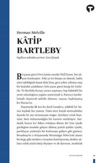 Katip Bartleby Herman Melville Turkuvaz Kitap