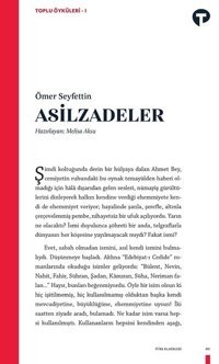 Asilzadeler Ömer Seyfettin Turkuvaz Kitap