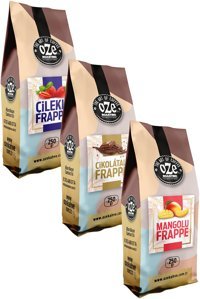 Oze Çilek-Çikolata-Mango Aromalı Toz Frappe 250 gr 3'lü
