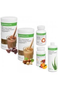 Herbalife Çikolata-Fındık-Şeftali Aromalı Toz Çay Seti 5'li