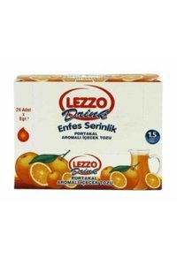 Lezzo Portakal Aromalı İçecek Tozu 9 gr 24'lü