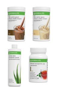 Herbalife Vanilya-Çikolata Aromalı Toz Çay Seti 4'lü