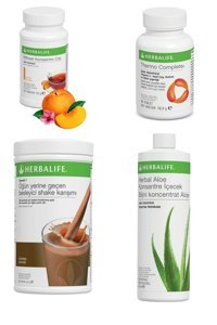 Herbalife Çikolata-Şeftali Aromalı İçecek Tozu Seti 4'lü