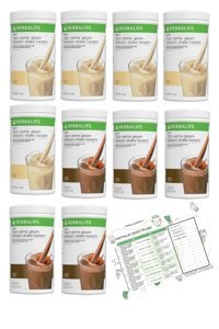 Herbalife Shake Vanilya-Çikolata Aromalı İçecek Tozu 550 gr 10'lu