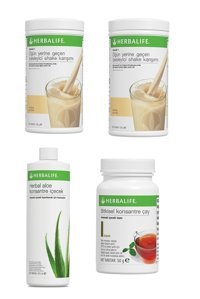 Herbalife Vanilya Aromalı Toz Çay Seti 4'lü