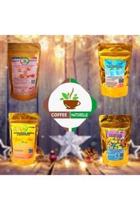 Coffee Naturelle Çilek-Mango-Italyan Karamel-Furitti Aromalı Toz Milkshake 250 gr 4'lü