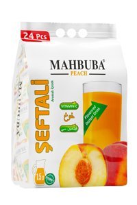 Mahbuba Şeftali Aromalı İçecek Tozu 11.2 gr 24'lü