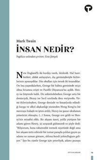 İnsan Nedir? Mark Twain Turkuvaz Kitap