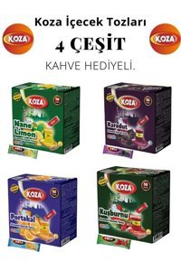 Koza Nane Limon-Karadut-Kuşburnu-Portakal Aromalı İçecek Tozu 1500 gr 4x50'li