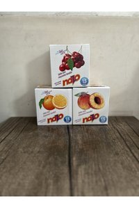 Nazo Şeftali-Portakal-Vişne Aromalı İçecek Tozu 9 gr 3x24'lü
