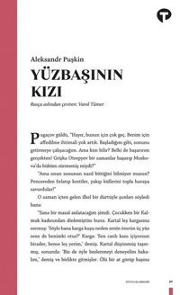 Yüzbaşının Kızı Aleksandr Puşkin Turkuvaz Kitap