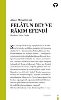 Felatun Bey ve Rakım Efendi Ahmet Mithat Efendi Turkuvaz Kitap