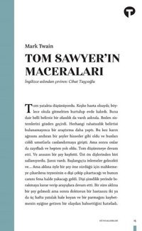 Tom Sawyer'ın Maceraları Mark Twain Turkuvaz Kitap