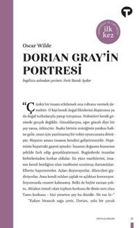 Dorian Gray'in Portresi Oscar Wilde Turkuvaz Kitap