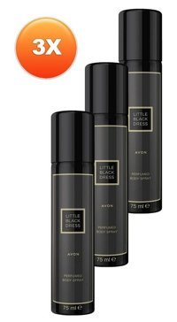 Avon Little Black Dress Roll-On Kadın Deodorant 3x75 ml
