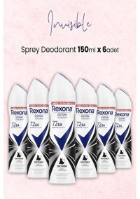 Rexona Invisible Kadın Deodorant 6x150 ml