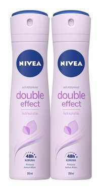 Nivea Double Effect Sprey Kadın Deodorant 2x150 ml